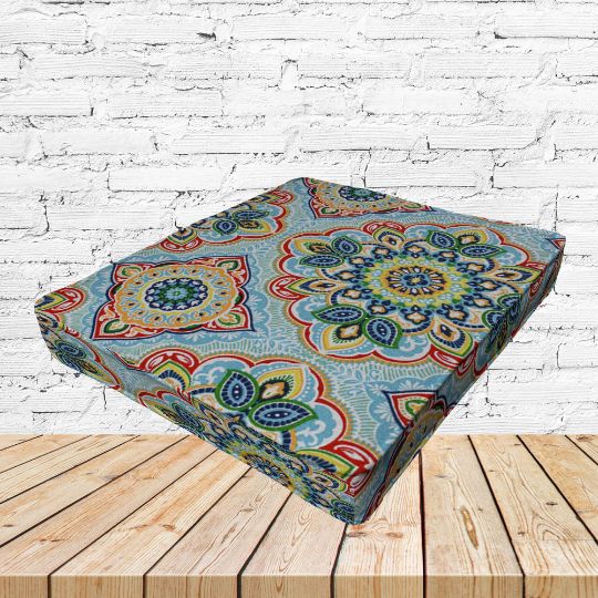 Richloom Solarium Wampum Opal Boxed Patio Dining Chair Seat Cushions – Custom Outdoor ComfortRichloom Solarium Wampum Opal Boxed Patio Dining Chair Seat Cushions – Custom Outdoor Comfort