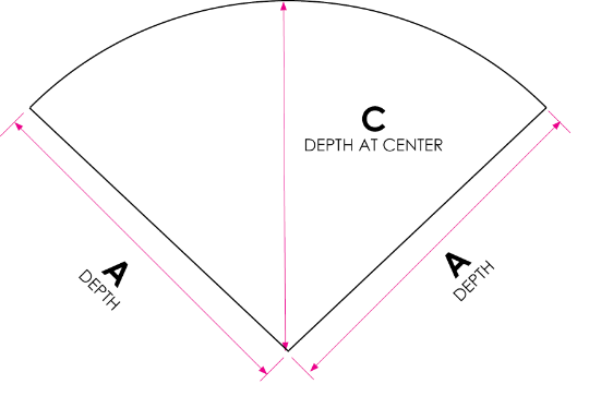 Picture of 26 SECTIONAL CORNER PIE SHAPE