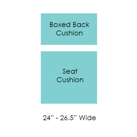 Picture of 02 - Sectional Boxed Seat & Back 27" to 36" Wide