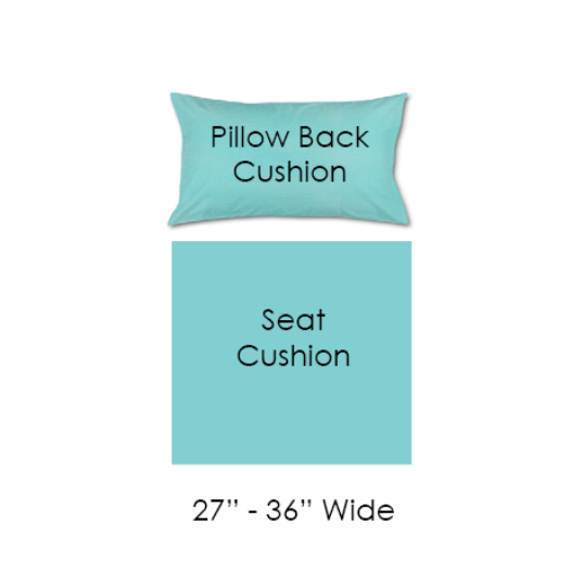 Picture of 04 - Sectional Pillow Back Boxed Seat 27" to 36" Wide