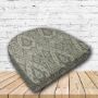 Richloom Solarium Ashmore Pebble Boxed Patio Contoured Dining Chair Seat Cushions –Wicker Chair Cushions