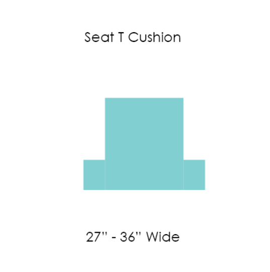Picture of 15 SEAT CUSHION T SHAPE 27" to 36" WIDE