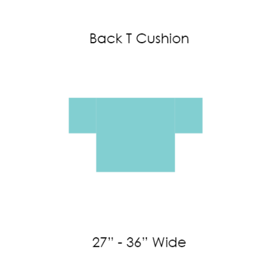 Picture of 16 BACK CUSHION T SHAPE 27" to 36" WIDE