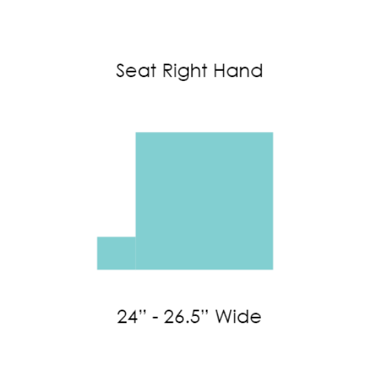 Picture of 17 SEAT CUSHION T SHAPE RIGHT 24" to 26.5" WIDE