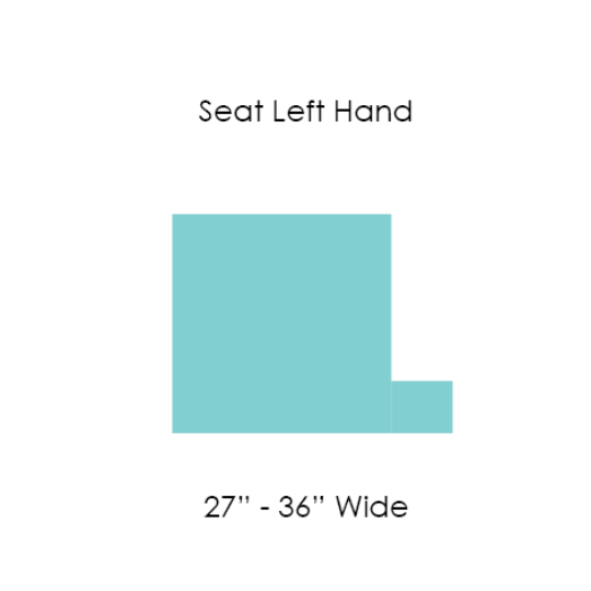 Picture of 20 SEAT CUSHION T SHAPE LEFT  27" to 36" WIDE
