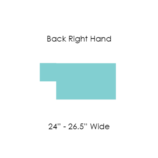 Picture of 21 BACK CUSHION T SHAPE RIGHT 24" to 26.5" WIDE