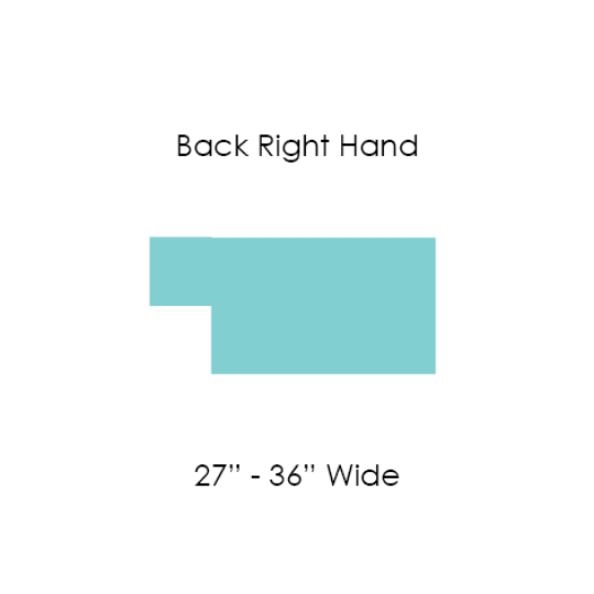 Picture of 23 BACK CUSHION T SHAPE RIGHT 27" to 36" WIDE