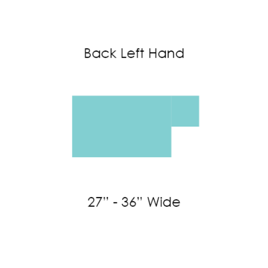 Picture of 24 BACK CUSHION T SHAPE LEFT 27" to 36" WIDE