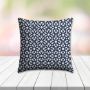 Sunbrella Luxe Indigo Outdoor Pillow, outdoor pillow, outdoor throw pillows, outdoor toss pillows, custom made to order in unlimited sizes. Order new patio furniture pillows today.