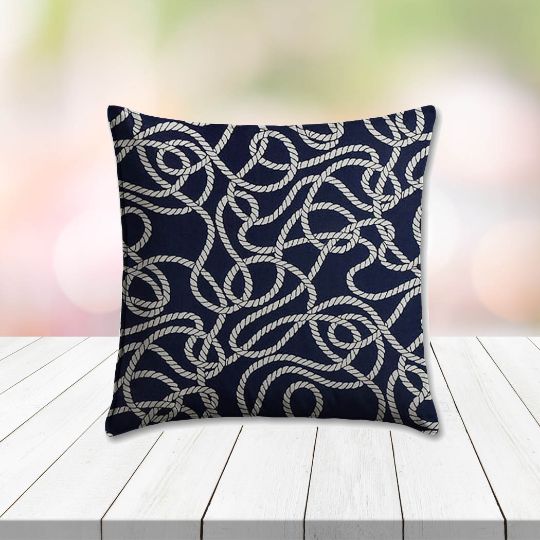 Sunbrella Maritime Nautical Outdoor Pillow, outdoor pillow, outdoor throw pillows, outdoor toss pillows, custom made to order in unlimited sizes. Order new patio furniture pillows today.
