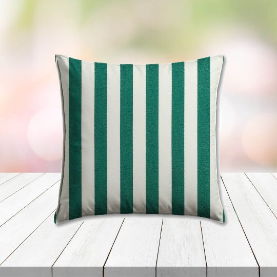 Sunbrella Mason Forrest Green Outdoor Pillow, outdoor pillow, outdoor throw pillows, outdoor toss pillows, custom made to order in unlimited sizes. Order new patio furniture pillows today.