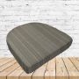 Richloom Solarium Boardwalk Driftwood Boxed Patio Contoured Dining Chair Seat Cushions –Wicker Chair Cushions