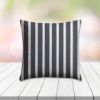 Sunbrella Shore Navy Outdoor Pillow, outdoor pillow, outdoor throw pillows, outdoor toss pillows, custom made to order in unlimited sizes. Order new patio furniture pillows today.