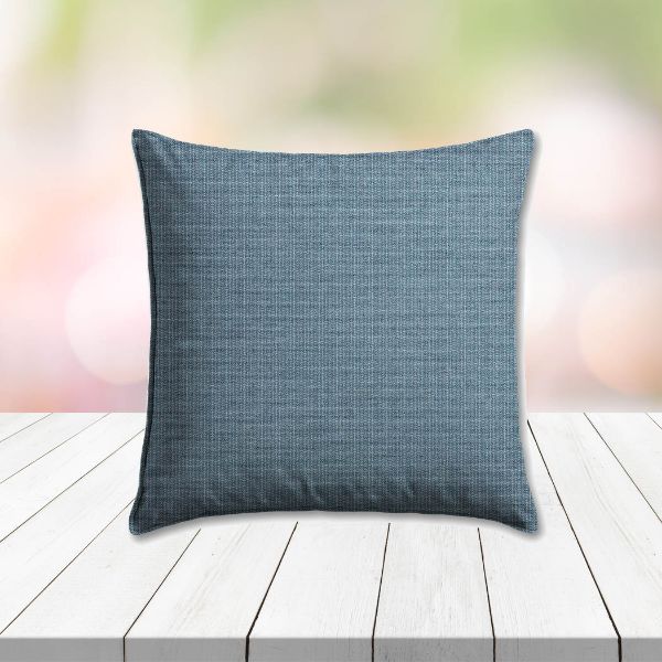 Sunbrella Spectrum Denim Outdoor Pillow, outdoor pillow, outdoor throw pillows, outdoor toss pillows, custom made to order in unlimited sizes. Order new patio furniture pillows today.