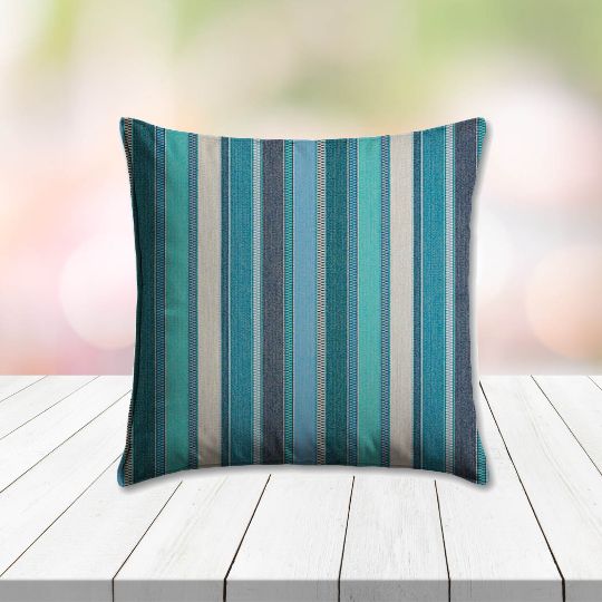 Sunbrella Ascend Oasis Outdoor Pillow, outdoor pillow, outdoor throw pillows, outdoor toss pillows, custom made to order in unlimited sizes. Order new patio furniture pillows today.