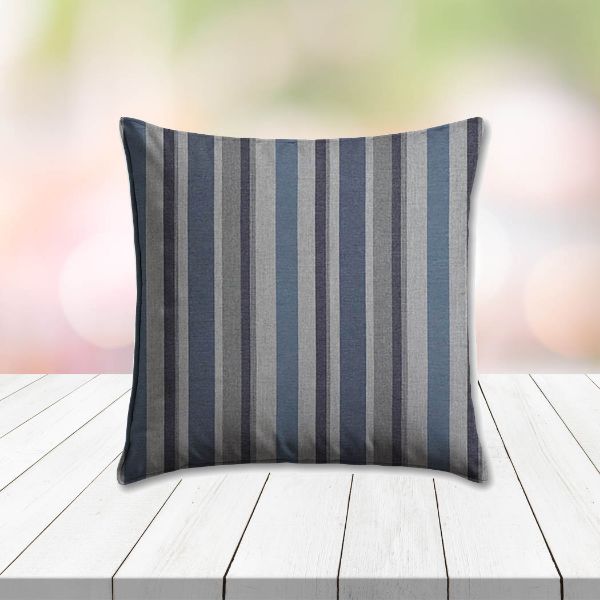 Sunbrella Glimpse Denim Outdoor Pillow, outdoor pillow, outdoor throw pillows, outdoor toss pillows, custom made to order in unlimited sizes. Order new patio furniture pillows today.