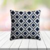 Sunbrella Savvy Indigo Outdoor Pillow, outdoor pillow, outdoor throw pillows, outdoor toss pillows, custom made to order in unlimited sizes. Order new patio furniture pillows today.