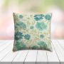 Sunbrella Violetta Baltic Outdoor Pillow, outdoor pillow, outdoor throw pillows, outdoor toss pillows, custom made to order in unlimited sizes. Order new patio furniture pillows today.