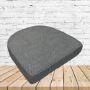 Richloom Solarium Brusto Stone Boxed Patio Contoured Dining Chair Seat Cushions –Wicker Chair Cushions