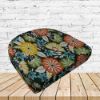 Richloom Solarium Cadelle Ebony Boxed Patio Contoured Dining Chair Seat Cushions –Wicker Chair Cushions
