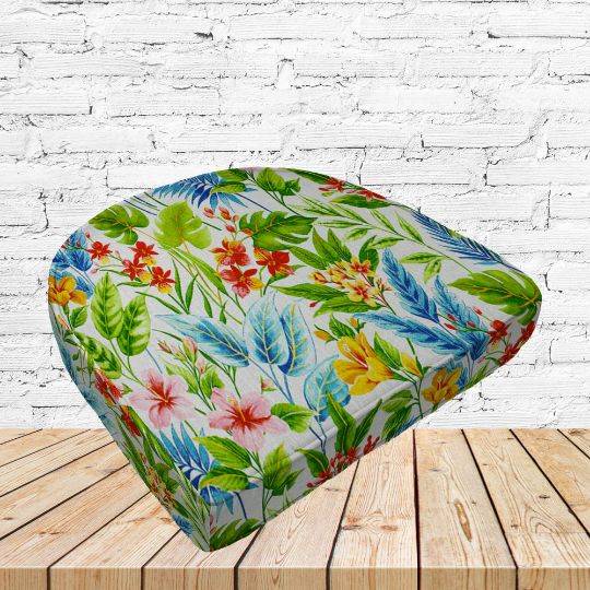 Richloom Solarium Carena Multi Boxed Patio Contoured Dining Chair Seat Cushions –Wicker Chair Cushions