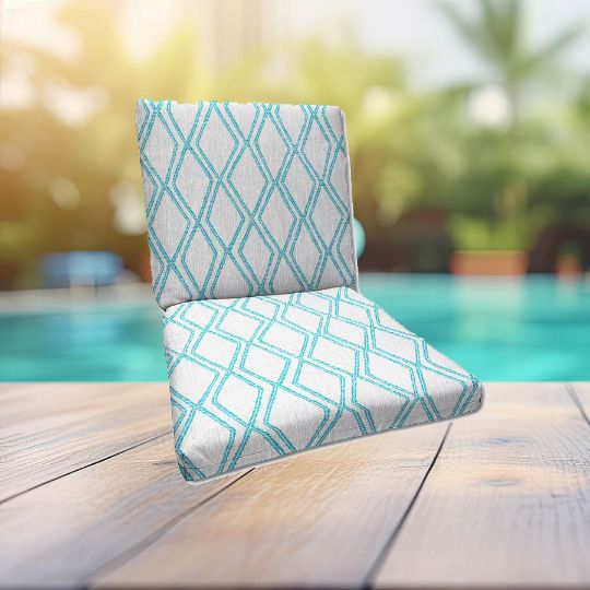 Sunbrella Voyage Breeze Universal Patio Chair Cushion With Ties
