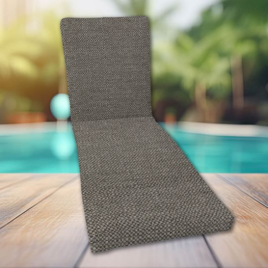 Classic Universal Chaise Lounge Cushions | Sunbrella Action Stone Fabric | 3 Sizes