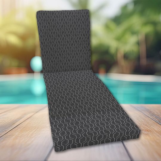 Classic Universal Chaise Lounge Cushions | Sunbrella Adaption Stone Fabric | 3 Sizes