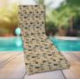 Classic Universal Chaise Lounge Cushions | Sunbrella Blox Slate Fabric | 3 Sizes