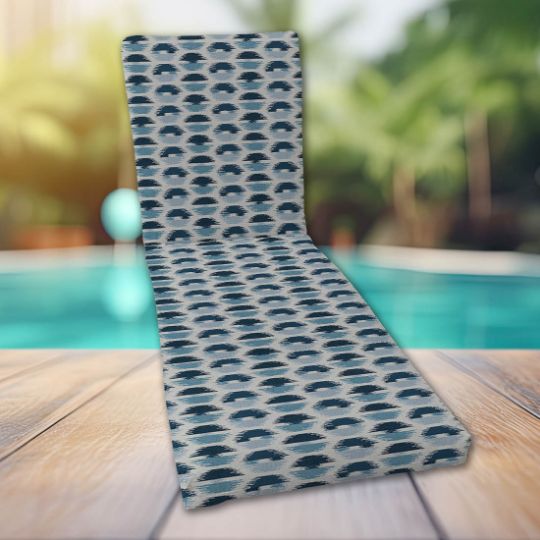 Classic Universal Chaise Lounge Cushions | Sunbrella Escape Denim Fabric | 3 Sizes