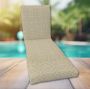 Classic Universal Chaise Lounge Cushions | Sunbrella Fretwork Flax Fabric | 3 Sizes