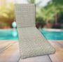 Classic Universal Chaise Lounge Cushions | Sunbrella Fretwork Pewter Fabric | 3 Sizes