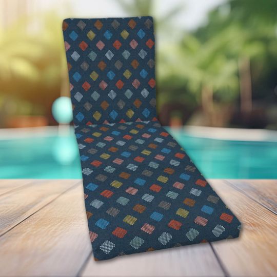 Classic Universal Chaise Lounge Cushions | Sunbrella Infused Twilight Fabric | 3 Sizes