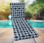 Classic Universal Chaise Lounge Cushions | Sunbrella Midori Indigo Fabric | 3 Sizes