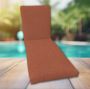 Classic Universal Chaise Lounge Cushions | Sunbrella Heritage Rust Fabric | 3 Sizes