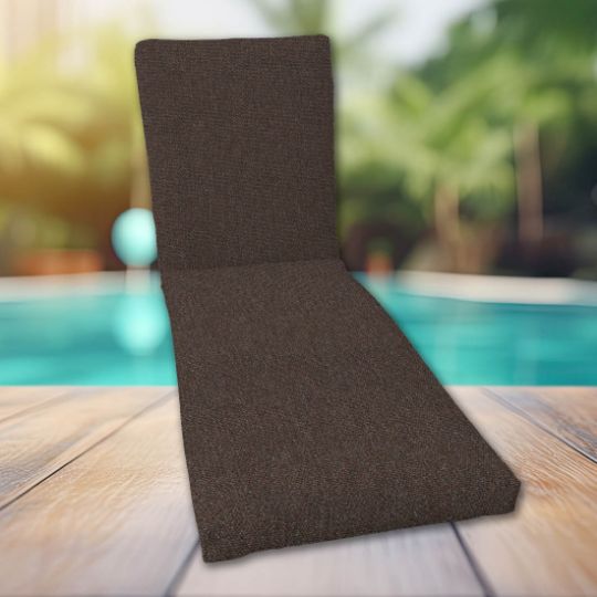 Classic Universal Chaise Lounge Cushions | Sunbrella Heritage Sable Fabric | 3 Sizes
