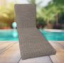 Classic Universal Chaise Lounge Cushions | Sunbrella Momento Dove Fabric | 3 Sizes