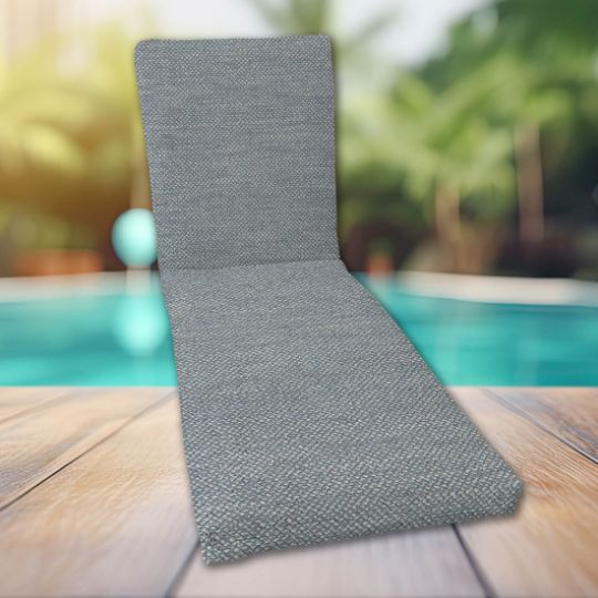 Classic Universal Chaise Lounge Cushions | Sunbrella Nurture Haze Fabric | 3 Sizes