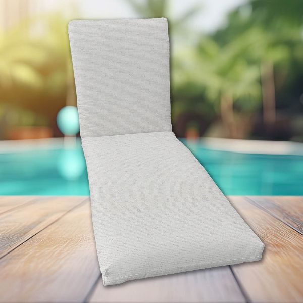Classic Universal Chaise Lounge Cushions | Sunbrella Platform Salt Fabric | 3 Sizes