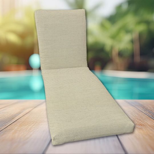 Classic Universal Chaise Lounge Cushions | Sunbrella Sailcloth Sailor Fabric | 3 Sizes