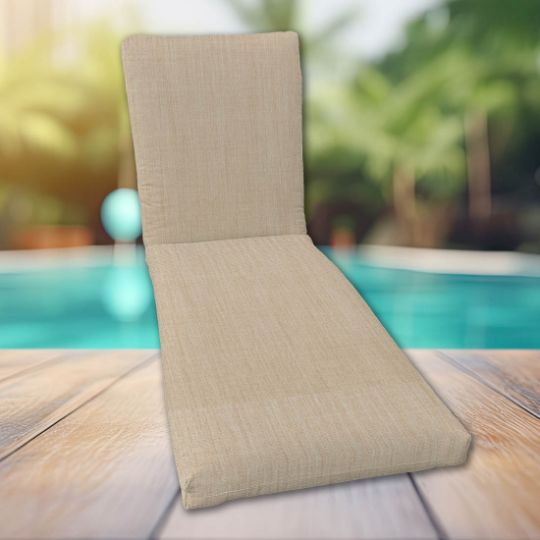 Classic Universal Chaise Lounge Cushions | Sunbrella Canvas Fabric | 3 Sizes