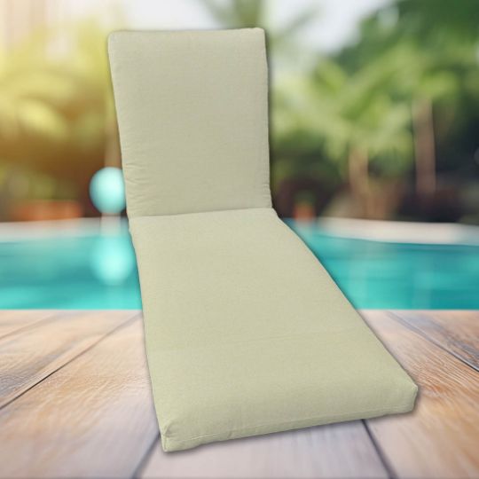 Classic Universal Chaise Lounge Cushions | Sunbrella Canvas Fabric | 3 Sizes