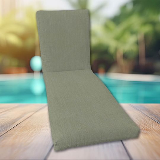 Classic Universal Chaise Lounge Cushions | Sunbrella Canvas Fabric | 3 Sizes