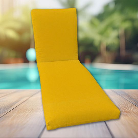 Classic Universal Chaise Lounge Cushions | Sunbrella Canvas Fabric | 3 Sizes