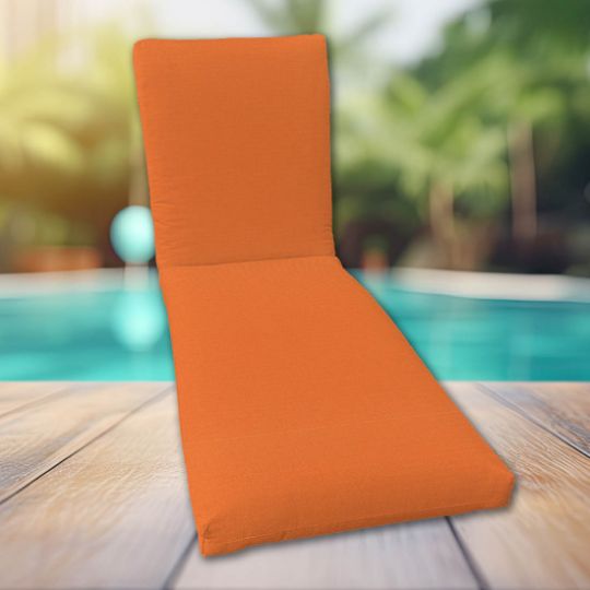 Classic Universal Chaise Lounge Cushions | Sunbrella Canvas Fabric | 3 Sizes