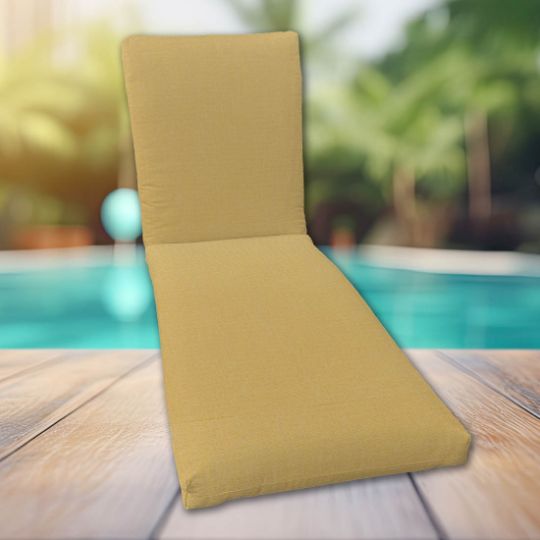 Classic Universal Chaise Lounge Cushions | Sunbrella Canvas Fabric | 3 Sizes