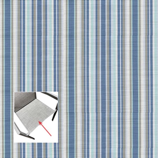 Phifer Cole Stripe Riviera Chair Bottom Replacement Sling Fabric