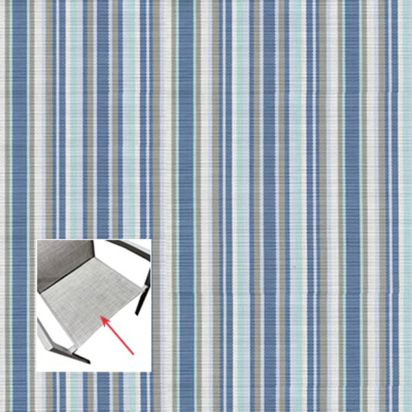 Phifer Cole Stripe Riviera Chair Bottom Replacement Sling Fabric