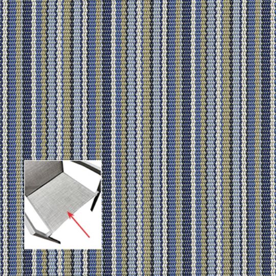 Phifer Delray Stripe Poolside Chair Bottom Replacement Sling Fabric