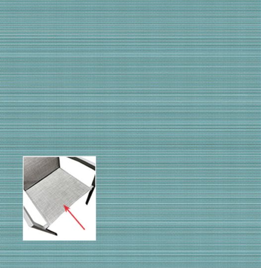 Phifer Dupioni Aquamarine Chair Bottom Replacement Sling Fabric